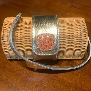 Lilly Pulitzer basketweave small purse.